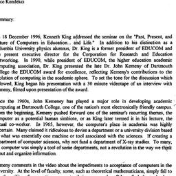 Minutes, 1996-12-18. Knowle...