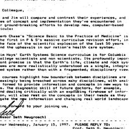 Announcements, 1997-01-15. ...