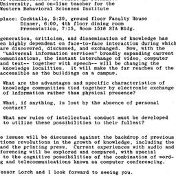 Announcements, 1985-12-09. ...