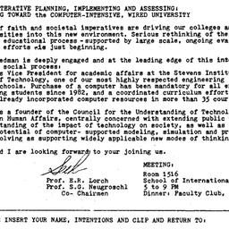 Announcements, 1985-01-10. ...