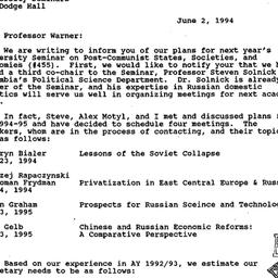Correspondence, 1995-06-02....