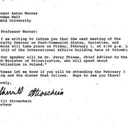 Correspondence, 1995-01-19....