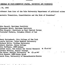 Minutes, 1993-04-16. Post-C...
