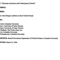 Minutes, 1996-03-01. Post-C...