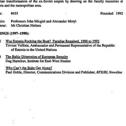Background paper, Post-Comm...
