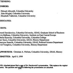 Minutes, 1999-03-26. Post-C...
