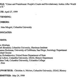 Minutes, 1999-04-27. Post-C...
