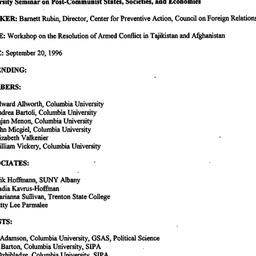Minutes, 1996-09-20. Post-C...