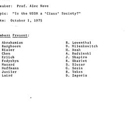 Minutes, 1975-10-01. Commun...