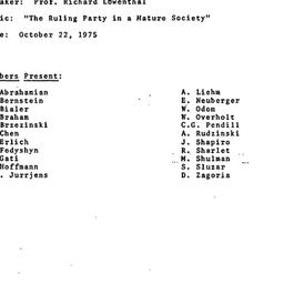 Minutes, 1975-10-22. Commun...