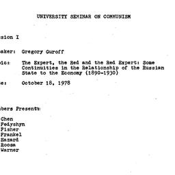 Minutes, 1978-10-18. Commun...
