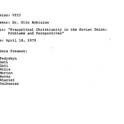 Minutes, 1979-04-18. Commun...