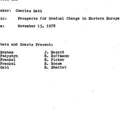 Minutes, 1978-11-15. Commun...