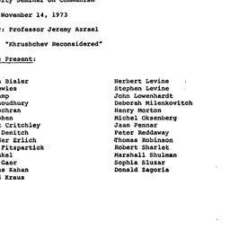 Minutes, 1973-11-14. Commun...