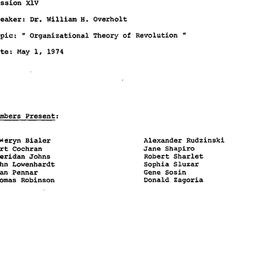 Minutes, 1974-05-01. Commun...