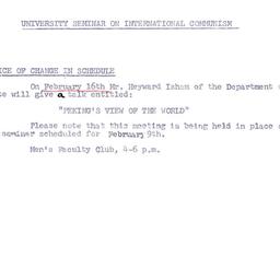 Announcements, 1966-02-16. ...