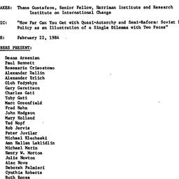 Minutes, 1984-02-22. Commun...