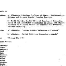 Minutes, 1984-02-16. Commun...