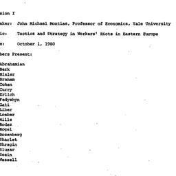Minutes, 1980-10-01. Commun...