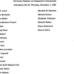Minutes, 1988-12-01. Commun...