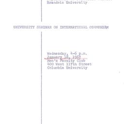 Minutes, 1967-01-18. Commun...
