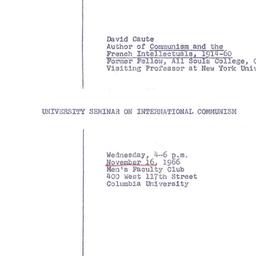 Minutes, 1966-11-16. Commun...