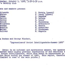 Minutes, 1966-10-05. Commun...