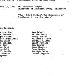 Minutes, 1971-12-15. Commun...