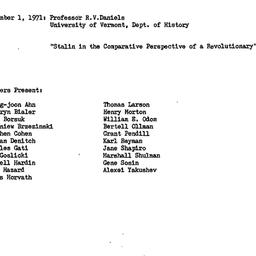 Minutes, 1971-12-01. Commun...
