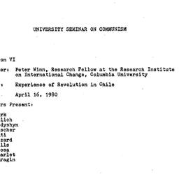 Minutes, 1980-04-16. Commun...