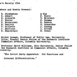 Minutes, 1970-04-22. Commun...