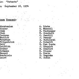 Minutes, 1974-09-18. Commun...