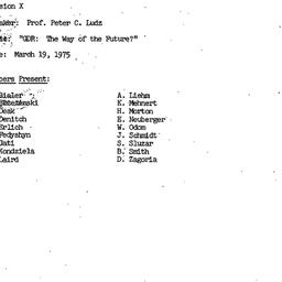 Minutes, 1975-03-19. Commun...