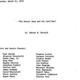 Minutes, 1973-03-21. Commun...