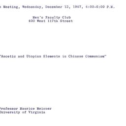 Announcements, 1967-12-13. ...