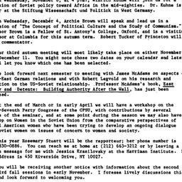 Announcements, 1985-10-15. ...