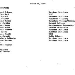 Minutes, 1986-03-26. Commun...
