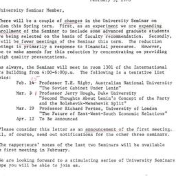 Announcements, 1978-02-03. ...