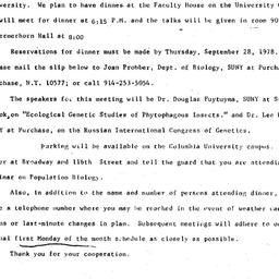Announcements, 1978-10-04. ...
