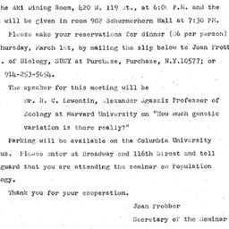 Announcements, 1979-03-05. ...