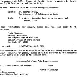 Announcements, 1990-11-12. ...