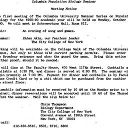 Announcements, 1990-10-01. ...