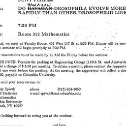 Announcements, 1994-03-07. ...