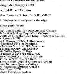 Minutes, 1994-02-07. Popula...