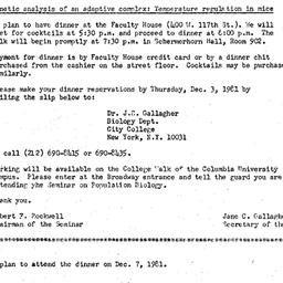 Announcements, 1981-12-07. ...