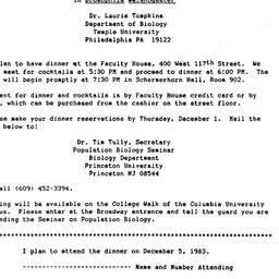 Announcements, 1983-12-05. ...