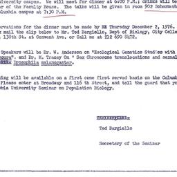 Announcements, 1976-12-06. ...