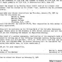 Announcements, 1981-02-02. ...