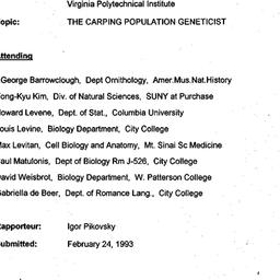 Minutes, 1993-02-23. Popula...