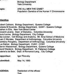 Minutes, 1993-05-03. Popula...
